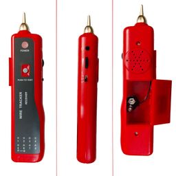 PARUHT Wire Tracker and Cable Tester Lan Ethernet Collation UTP STP RJ11 RJ45 Tracer Toner Detector Portable Line Finder, Red and Black, WTT868 image 3