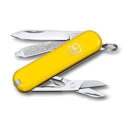 Victorinox Swiss Army Knife - FRESH. STYLISH. COLORFUL SWISS CLASSICS - 7 Function, Multi-utility tool with a Pair of Scissors - Sunny Side, 58 mm, Yellow, M image 1