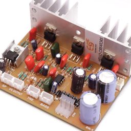 Electronic Spices 2.1 Home Theater Amplifier Board 100 watt with Bass Boost Support TDA2030 Based with inbuilt 5 Volt Regulator IC 7805 image 3