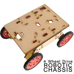 Kit4Curious 4 Wheel Drive Robotic Chassis for DIY Robotic Projects Kit – 4x4 Smart car image 3