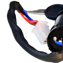 Deutsche Ignition Lock Switch with Keys For Bike Ignition Lock Switch with Two Keys Bajaj 3W 3 Port / 5 Port (N/M)|DEUS-0430 image 1