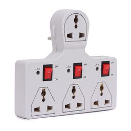 Digiway 4 Universal Socket 3 Switch Multiplug Sockets Extension Board/Extension Cord image 1