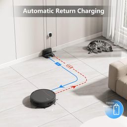 generic RightE Intelligent Robotic Vacuum & Mopping Cleaner Wet and Dry 3000Pa High Suction Power, Mobile App and Remote Controlled Operation, Quiet and Powerful, WiFi image 3