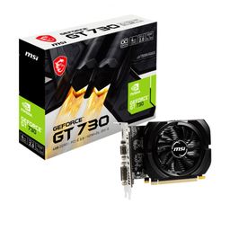 MSI GeForce GT 730 ddr3_sdram pci_e_x4 4GB Graphics Card - 4GB DDR3, PCI Express 2.0, DVI-D x1, D-SUB x1, HDMI 1.4a x1 (N730K-4GD3/OCV1) image 1