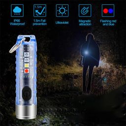 AVEDIA Mini Torch Key Chain Light - USB Rechargeable LED Flashlight for Camping, Pocket Size EDC Keychain - Powerful COB Lights, Small Portable Torch for Everyday Use image 4