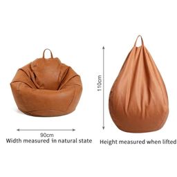 KAM'S LIEU Soft Suede Leather Bean Bag with Rectangular Extra Comfortable Footrest & Comfy Cushion with Beans Filled I Bean Bag Chair (Ready to Use) Color & Size- (Rose Gold, XXXXXL) image 2