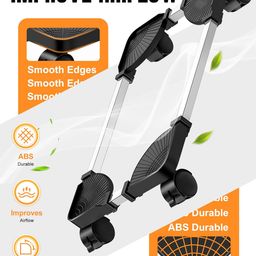YOSE Abs Plastic Computer Tower Stand,Adjustable Mobile CPU Stand with Rolling Caster Wheels,Premium PC Tower Stand Holder for Floor Carpet Gaming PC Case image 5