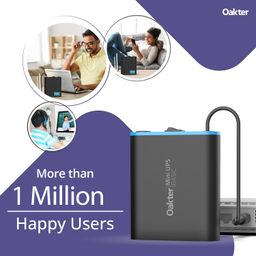 Oakter Mini UPS Basic for WiFi Router Broadband Modem | Supports 12V-2A Routers. Backup Upto 3 Hours | WiFi Router UPS Power Backup During Power Cuts| Current Surge & Deep Discharge Protection image 2