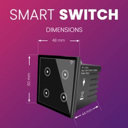 L&G Smart Switch, German Technology Based Wifi Touch Switch (10 Amp X 4 Channel) (Works With Alexa, Google Home, Siri Shortcut) image 3