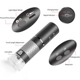 Cainda 4K 3840x2160P WiFi Digital Microscope for iPhone/Android Cellphones and Windows Mac PC, Wireless Handheld Microscope for Adults and Kids image 5
