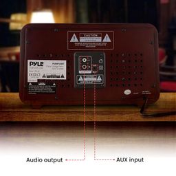Pyle PUNP34BT Vintage Retro Classic Style Bluetooth Radio Sound System, USB/SD Readers, AM/FM Radio image 5