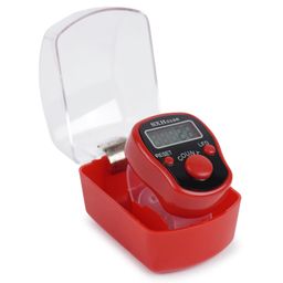 Aim Emporium Manual Digital Hand Tally Counter/Finger Counter with Led Light Color Red image 1