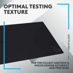 logitech g Logitech G840 Extra Large Gaming Mouse Pad, Optimised for Gaming Sensors, Moderate Surface Friction, Non-Slip Mouse Mat, Mac and PC Gaming Accessories, 900 x 400 x 3 mm - Black image 5