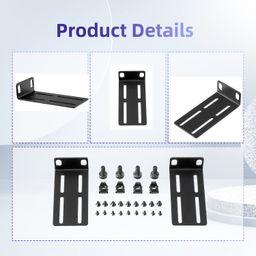 phyinlan Rack Mount Kit Universal Adjustable 19 Inch Rack Ears for HP/ProCurve/Aruba/OfficeConnect/HPE and Other Switches image 5