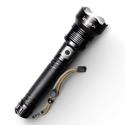 Impex Rechargeable 20W Laser LED Flashlight with 5 Mode Lighting | Unique Zoom Function | 2000 M Range | Torch Light | 3000 mAh Battery | 1 Year Warranty | Hunter Z2 image 1