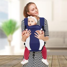 R for Rabbit Chubby Cheeks 3 in 1 Baby Carrier with Cushion Padding, Ergonomic Design with Adjustable Shoulder Strap & Hip Support for Kids 6-24 Month Upto 15 Kg (Royal Blue) image 2