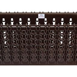 Kuber Industries Multiuses Small M 15 Plastic Tray/Basket/Organizer Without Lid (Brown) image 1