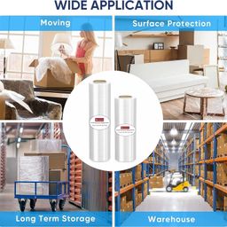 cintrotech Wrapping Roll for Packing Material,12 Inch (300 mm), 100 Meters Length, For Multipurpose Use,Pack of 1, White image 5