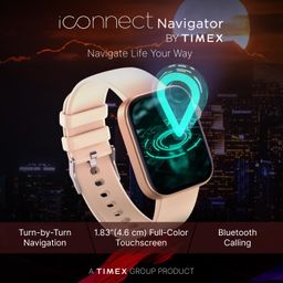 timex iConnect Navigator 1.83"(4.6cm) Display with Turn by Turn Navigation & BT Calling Smartwatch for Unisex - TWIXW903T image 3