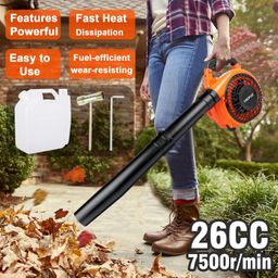 crop10 Handheld Cordless Petrol Leaf Blower | Powerful 26cc 2-Stroke Engine | 400 CFM Air Volume, 180 MPH Speed | Lightweight with Easy Start, Versatile for Garden Leaf Blowing and Cleaning Tasks image 3