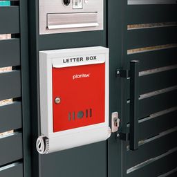 Plantex in GI Steel Letter Box for Home/Magazine Holder/News Paper Holder/Mail Box/Post Box/Complaint Box & Suggestion Box for Office with Secure Lock and Keys - (Red & Ivory), Wall Mount image 2
