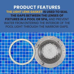 79101600Z Light Lens Gasket - 8 3/8" Compatible with Pentair - Works with IntelliBrite Lights, AmeriLite Lights and SAm AmerLite Lights in Pools and Spas image 4