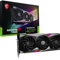 MSI Gaming Geforce RTX 4070 Ti 12Gb Gdrr6X 192-Bit Hdmi/Dp Nvlink Tri-Frozr 3 Ada Lovelace Architecture Graphics Card (RTX 4070 Ti Gaming X Trio 12G),pci_e_x16,gddr6x image 1