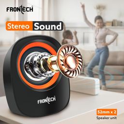 FRONTECH Premium 2.0 Channel USB Powered Speakers - 4W x 2 Output, AUX Input, Foam Edge, 1-Year Warranty (SPK-0003-Orange) image 5