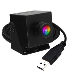 ELP - 48MP USB Fisheye Camera Wide Angle Webcam Computer Mini Light Camera for UVC Laser Recorder USB2.0 PC Camera 6000P USB Security Camera for Raspberry Pi (Eye Lens image 1