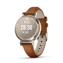 garmin Lily 2, Small and Stylish Smartwatch, Hidden Display, Patterned Lens, Up to 5 Days Battery Life, Tan image 2