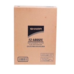 Sharp Original Replacement Filter Set FZ-A80SFE (Carbon & HEPA) for Sharp Plasmacluster Air Purifier FU-A80E-W/FP-A80M-W image 1