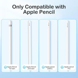 6-Piece Apple Pencil Tips for Apple Pencil 2nd/1st Generation and Apple Pencil Pro/USB-C, Durable Highly Sensitive Precise POM Replacement Tip for iPad Pro/Mini/Air image 4
