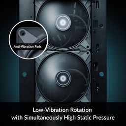 ARCTIC P14 Max - PC Fan, High-Performance 140 mm Case Fan, PWM Controlled 400-2800 RPM, Optimised for Static Pressure, 0dB Mode - Black image 3