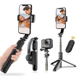 HOLD UP 1-Axis Handheld Gimbal Stabilizer for Smartphone with Extendable Bluetooth Selfie Stick and Tripod, Multifunction Remote 360 Degree Automatic Rotation, for iPhone/Android image 1