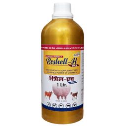 REFIT ANIMAL CARE Veterinary Vitamin H Supplement for Cow, Cattle, Goat, Chicken, Layers, Broilers, Poultry and Other Livestock Animals, 1 Litre, Reshell H Gold image 1