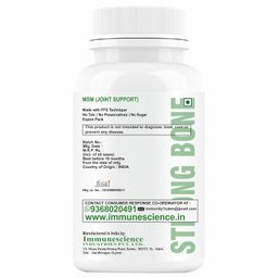 HXN MSM Powder Supplements, Vitamin C, And D3, To Pain Relief And Joint Support Supplement-60 Tablets (No Capsule Pack 1) image 3