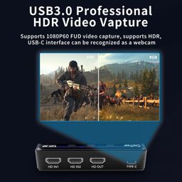 cinetreak 4K Dual HDMI Audio Video Capture Card, USB 3.0 HDMI Capture Device for Live Streaming and Broadcasting with PIP Function for Video Gaming image 4