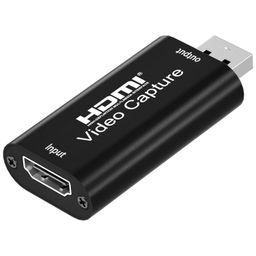 MICROWARE USB 2.0 Audio Video Capture Card HDMI to USB 2.0, Broadcast Live, Record via DSLR, Camcorder, or Action Camera, 1080p, Compact HDMI Capture Device image 1
