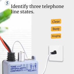 aunmas Network Cable Tester, Tone Generator Kit, 200EP Wire Tracer Circuit Tester Tone Tracing Probe Kit Cable Tester ine Finder Toner for Network Cable Collation image 5