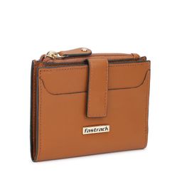 fastrack Two Fold Wallet for Womens, Ladies and Girls | Made Up of Premium Semi PU Leather | Has Multiple Card Slots and Zipper Closure image 3