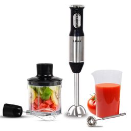 Libra 1200 Watts Electric Hand Blender Mixer for kitchen | Multipurpose Hand Blender with Milk Frother, Chopper, Whisker & Multipurpose Jar | Variable Speed and Turbo Function | 1 Year warranty image 1