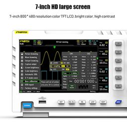 FNIRSI 1014D Digital Oscilloscope Dual Channel Input Signal Generator 100 MHz 1GSa/s Sampling Rate 7" TFT Display 240 KB Storage image 3