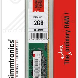 Simmtronics 2GB DDR2 Desktop RAM 667 MHz (PC 5300) with 3 Year Warranty image 1