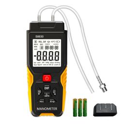LYCEBELL Manometer Gas Pressure Tester ±36.80kPa, Digital Manometer HVAC Gas Manometer Dual-Port Air Pressure Meter 12 Measure Units Differential Pressure Gauge for Pressure Testing of Various Gases image 1