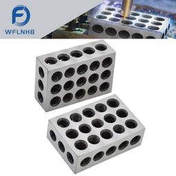 wflnhb 1 Matched Pair Ultra Precision 1-2-3 Blocks 23 Holes 0.0002" Machinist 123 Jig Fit for Milling Machine image 2