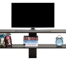 DeckUp Iris Engineered Wood TV Entertainment Unit and TV Stand with Storage (Dark Wenge, Matte Finish) image 1
