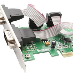 sairetail.com PCIE 2 Port Serial Expansion Card PCI Express to Industrial DB9 RS232 COM Port Adapter WCH382 Chip for Desktop PC Windows 10/ Win 7 image 2
