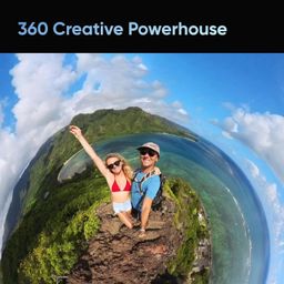 insta360 X3 Action Camera, 1/2" Sensor, 5.7K 360 Capture, Optical Zoom 3X, 72 MP 360 Photo, 4K Single Lens Mode, Black image 4