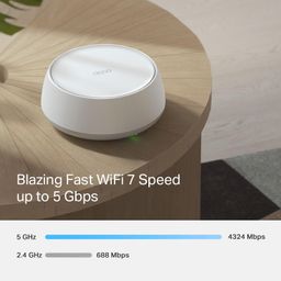 TP-Link Deco BE25(2-Pack) Dual Band BE5000 Whole Home Mesh WiFi 7 System| 8K Streaming | 5 Gbps Router | 2×2.5 Gbps Gigabit, 4K-QAM, 4 Antennas | VPN, MU-MIMO | Works with Alexa and Google Assistant image 4