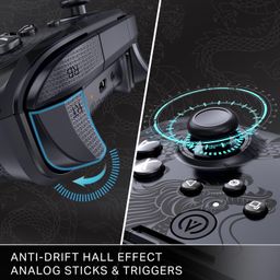 PowerA Battle Dragon™ Wireless Controller for PC and Cloud Gaming: Magnetic Hall Effect, Asymmetric Rumble Motors, 20h Playtime (Not for iOS) image 4